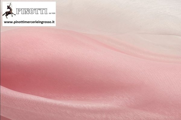Tessuto Stoffa Organza Col12 Rosa A Metraggio/ Alta Cm 150