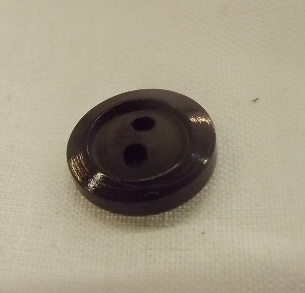 Bottoni 2 fori mm 10 marrone scuro con bordino-pacco 20 pz