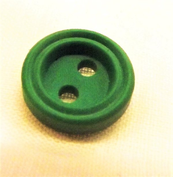 Bottoni verdi diametro mm 10 - 2 fori -pacco 20 pz